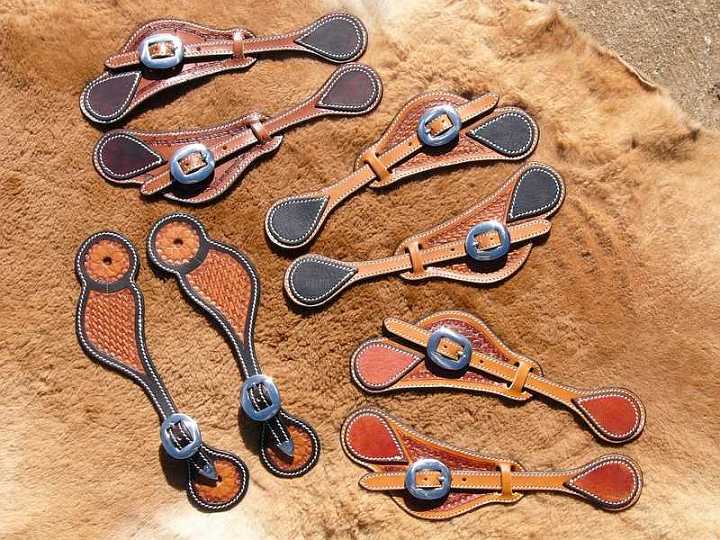 Spurstrapsx4-1.jpg - A variety of spurstraps.